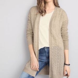 Cashmere cable knit cardigan  garnet hill / S